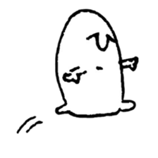 hand drawing human of "hi" sticker #6674498