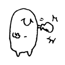 hand drawing human of "hi" sticker #6674499