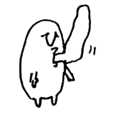 hand drawing human of "hi" sticker #6674500