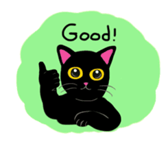 Baloo Black cat sticker #6675220
