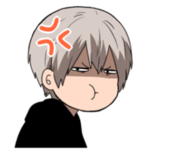 despair boy and China girl sticker #6675231