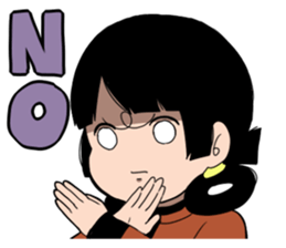 despair boy and China girl sticker #6675233