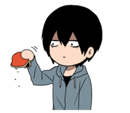 despair boy and China girl sticker #6675234