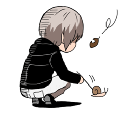 despair boy and China girl sticker #6675240