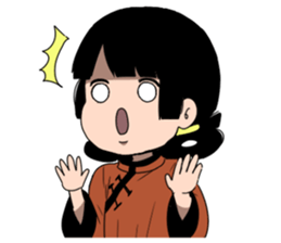 despair boy and China girl sticker #6675242