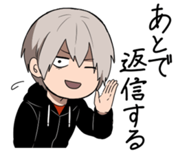 despair boy and China girl sticker #6675246