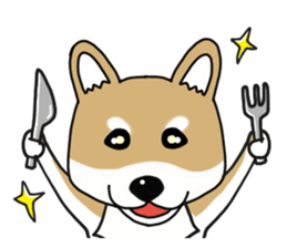 Shiba Inu colon of cute everyday Sticker sticker #6675898