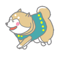 A lot of Japanese midget Shibas sticker #6676881