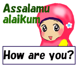 hijabista. 3. Indonesian+English sticker #6676985