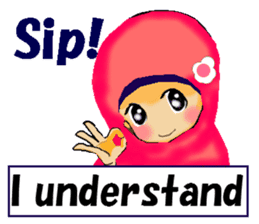 hijabista. 3. Indonesian+English sticker #6676993