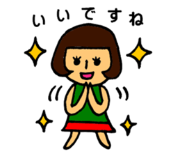 Modest girl sticker #6677269