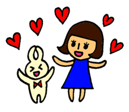 Modest girl sticker #6677271