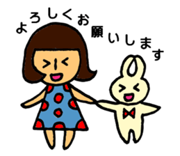 Modest girl sticker #6677279