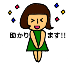 Modest girl sticker #6677283