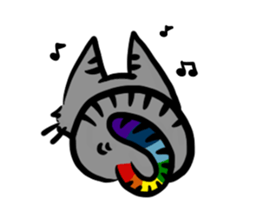 rainbow kitty sticker #6677390