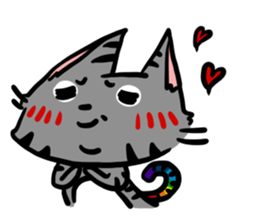 rainbow kitty sticker #6677393