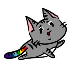 rainbow kitty sticker #6677397