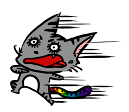 rainbow kitty sticker #6677398