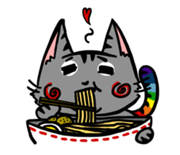 rainbow kitty sticker #6677404
