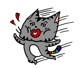rainbow kitty sticker #6677421