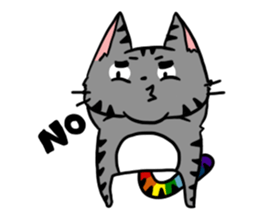 rainbow kitty sticker #6677423