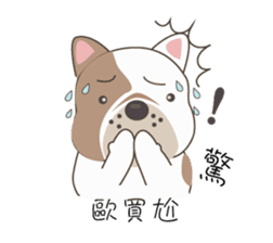 Mr. Dre the English Bulldog (Chinese) sticker #6677960