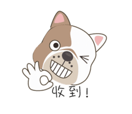 Mr. Dre the English Bulldog (Chinese) sticker #6677962