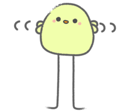 sticker of cute chick sticker #6678428
