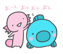 Axolotl and friends Sticker 5 sticker #6678706