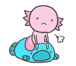 Axolotl and friends Sticker 5 sticker #6678739