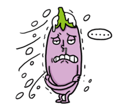 Mr. Eggplant  likes to rip on people. sticker #6679215