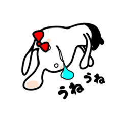 I became a rabbit. sticker #6679306