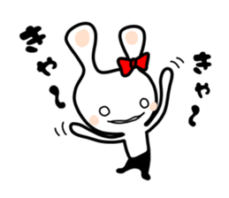 I became a rabbit. sticker #6679335