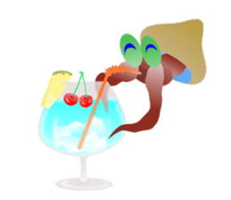 Paguroidea Mr.yado2 Everyday occurrence sticker #6679356