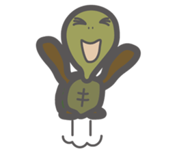 i am toshio tochi.it is a turtle. sticker #6679625