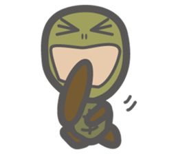 i am toshio tochi.it is a turtle. sticker #6679626