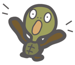 i am toshio tochi.it is a turtle. sticker #6679635