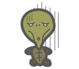 i am toshio tochi.it is a turtle. sticker #6679641