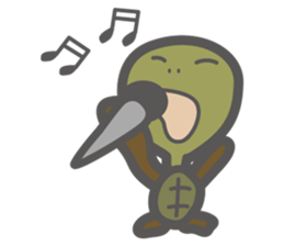 i am toshio tochi.it is a turtle. sticker #6679649