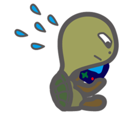 i am toshio tochi.it is a turtle. sticker #6679650