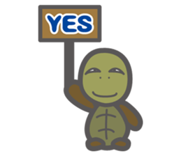 i am toshio tochi.it is a turtle. sticker #6679662