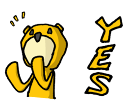 It's with all the wear of a bear. ver3 sticker #6679861