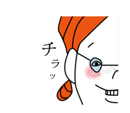 girl with glasses sticker sticker #6679949