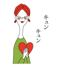 girl with glasses sticker sticker #6679956