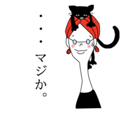 girl with glasses sticker sticker #6679958