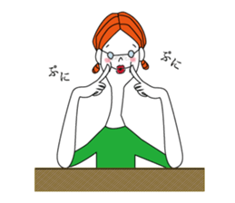 girl with glasses sticker sticker #6679964