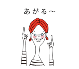 girl with glasses sticker sticker #6679975