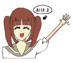 Hakata dialect system girl sprouted sticker #6680624