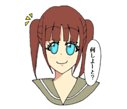 Hakata dialect system girl sprouted sticker #6680627