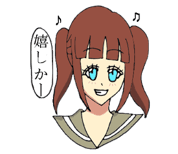 Hakata dialect system girl sprouted sticker #6680644